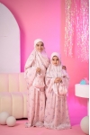 Telekung Travel Lunara Dotter Lili Pink 